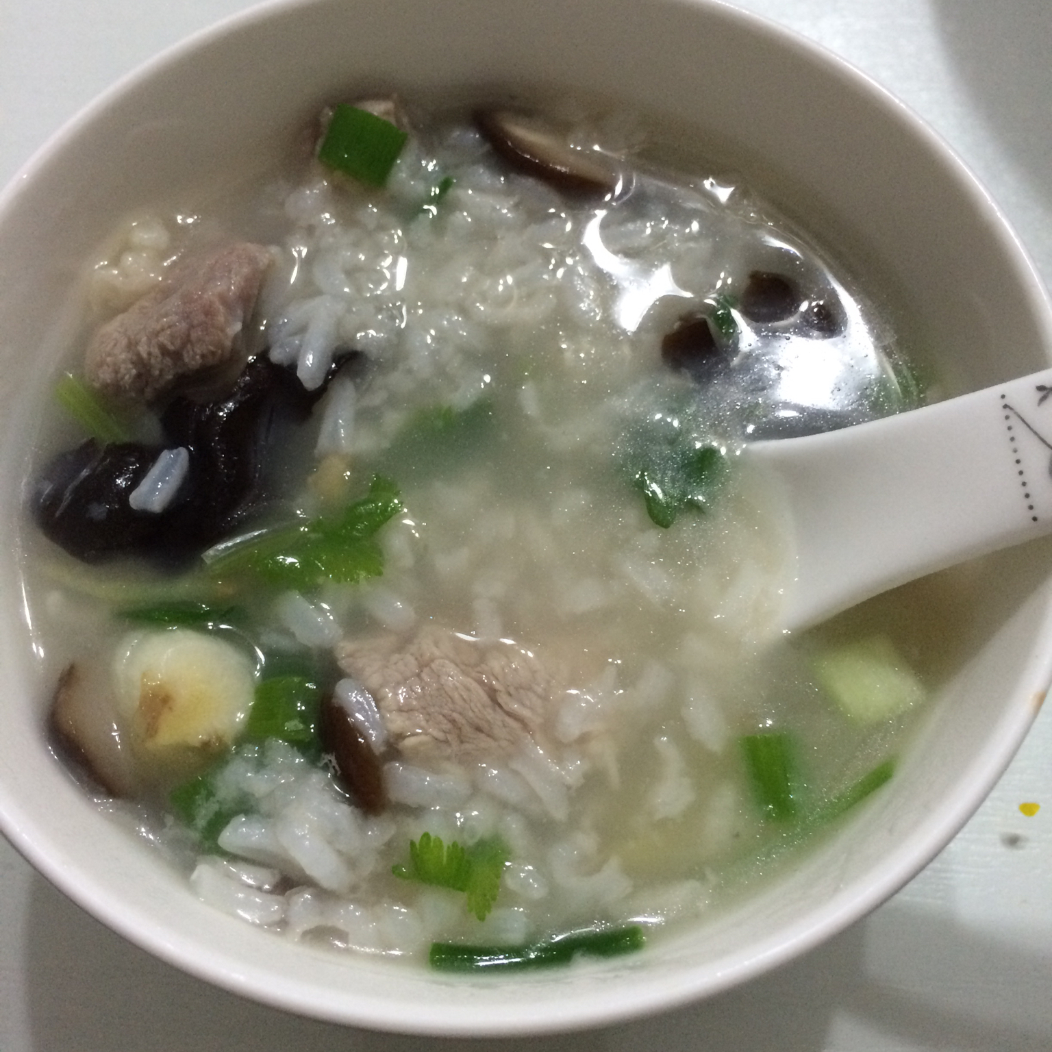 香菇瘦肉粥