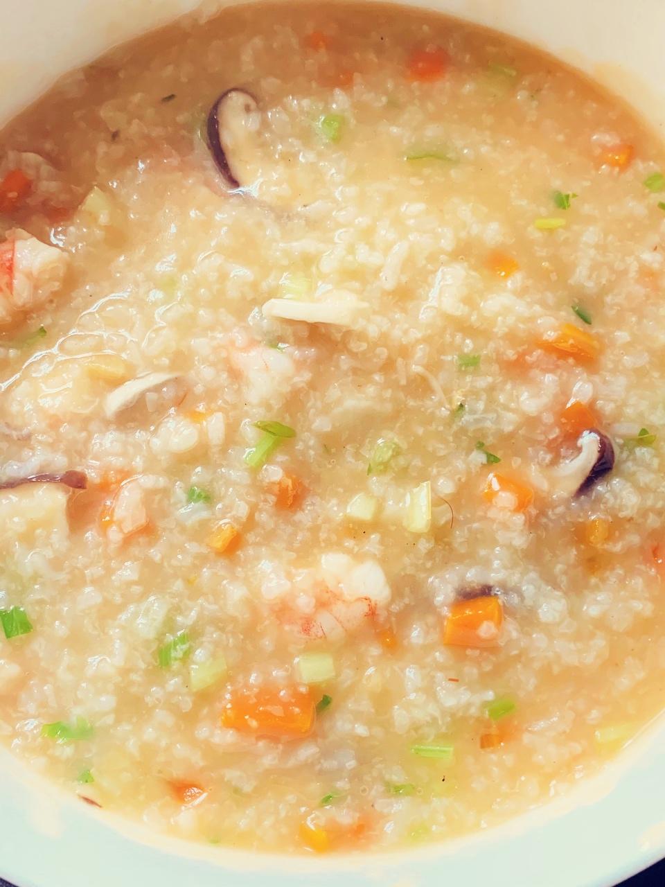 鲜虾粥的做法