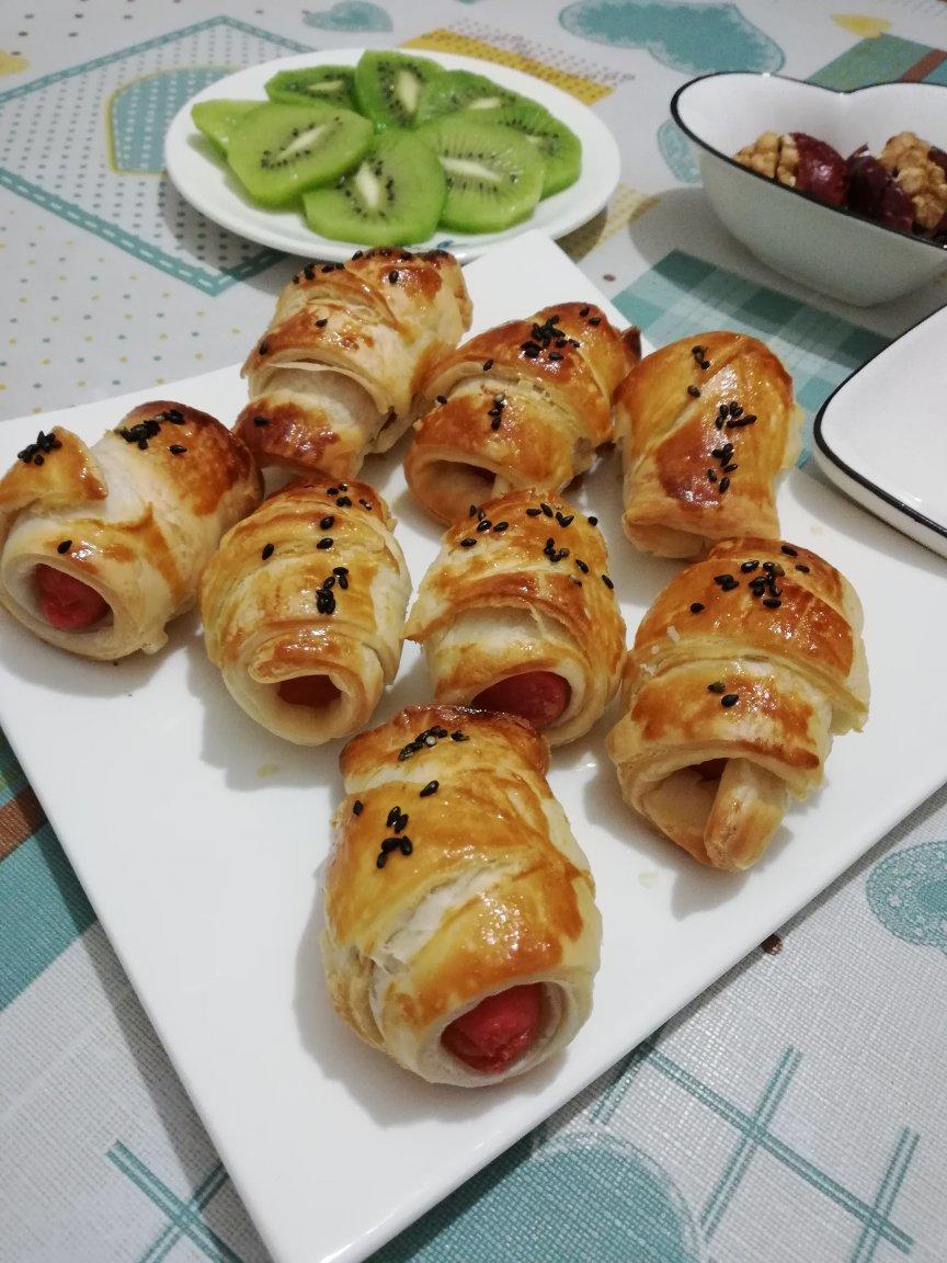 香肠可颂🥐（手抓饼版）