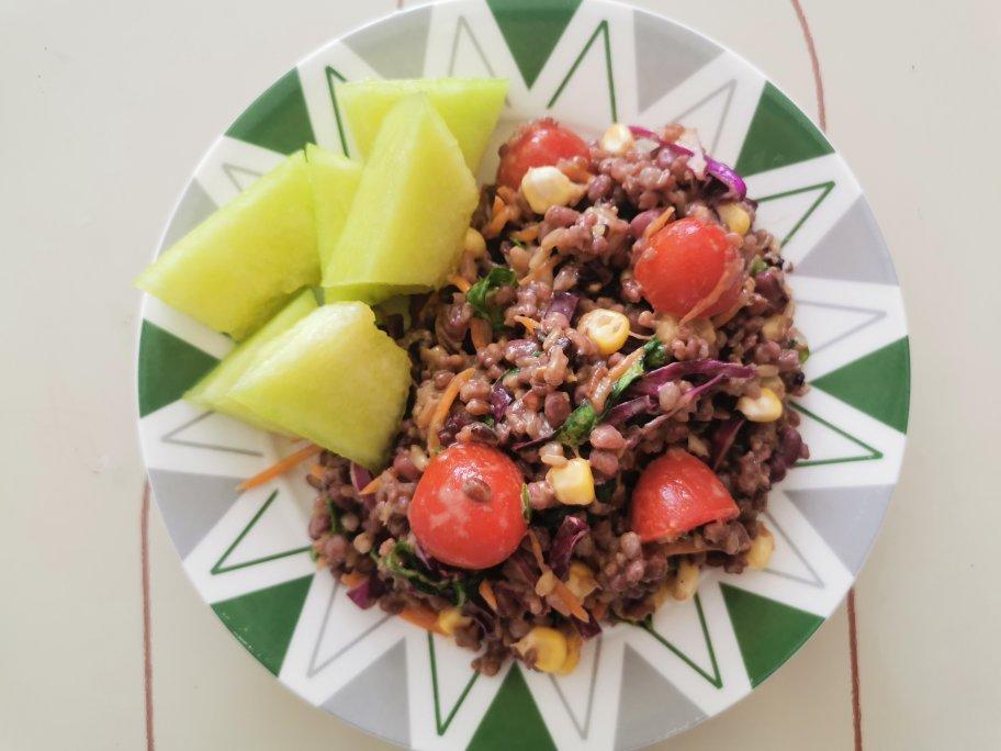 米懿头做的减脂糙米3吃|炖饭&早餐米布丁&沙拉