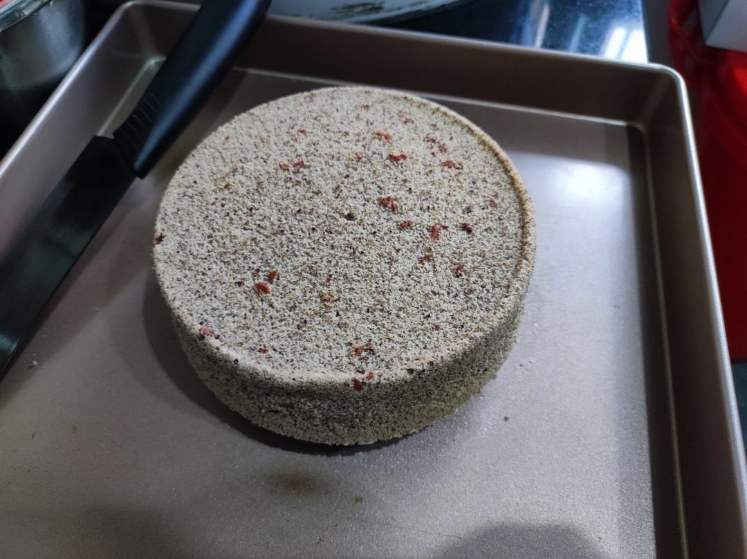 黑豆浆蒸黑米蛋糕