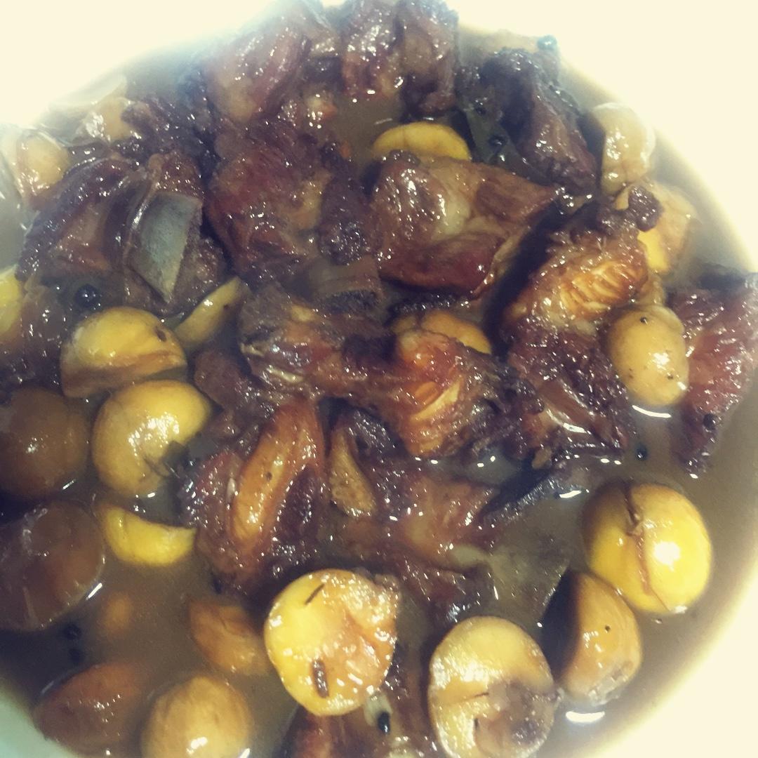 板栗烧排骨