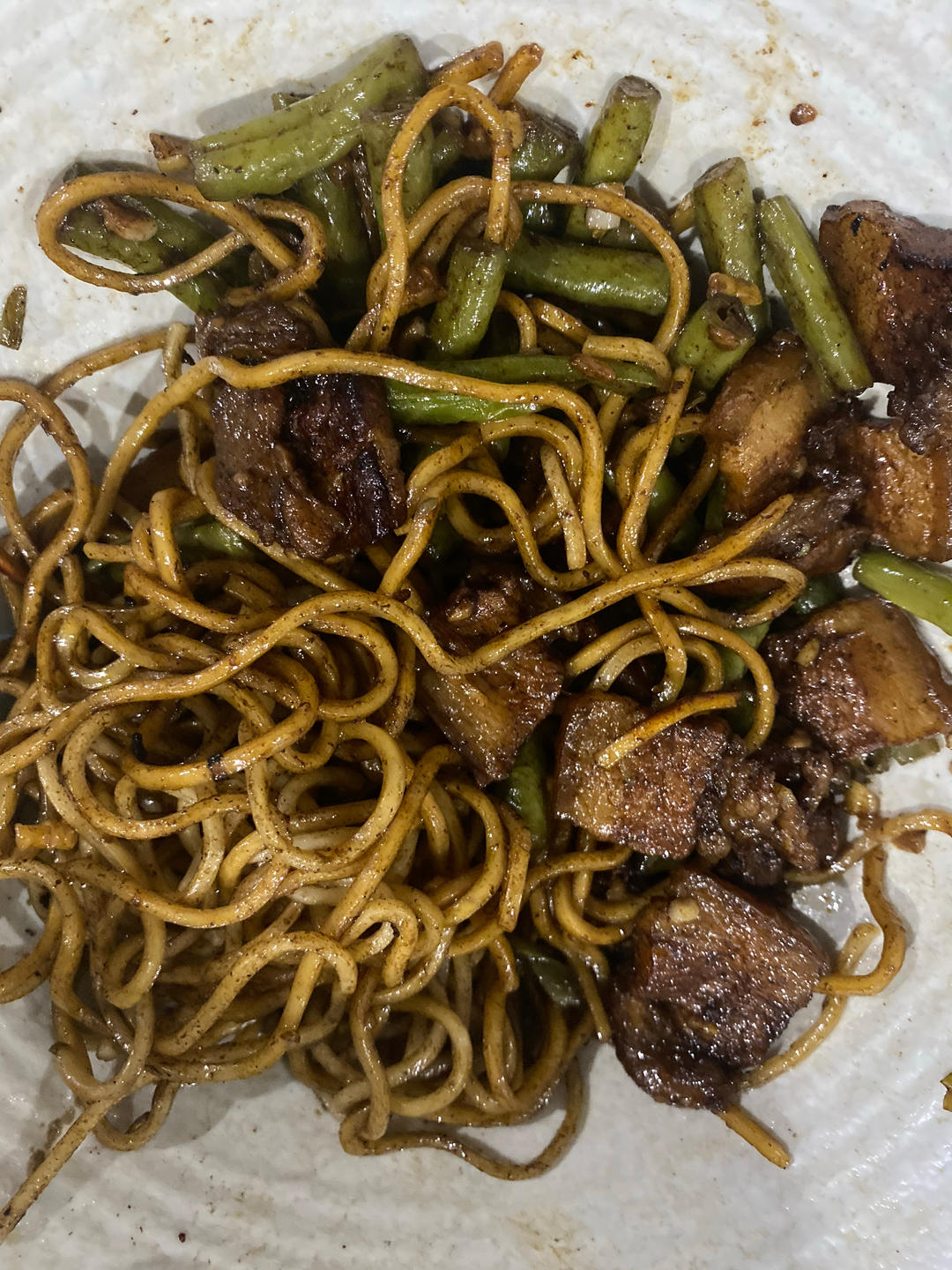 地道老北京扁豆焖面 豆角焖面 太好吃小心吃撑哦