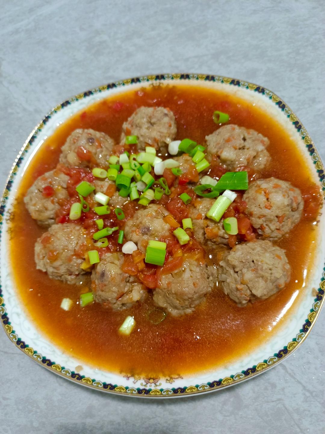 清蒸藕丁肉丸子