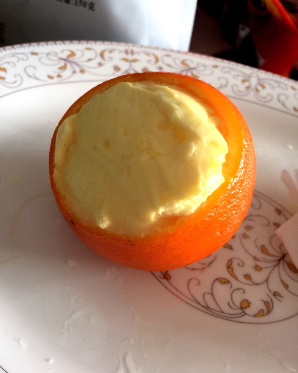 甜橙牛奶蛋羹
