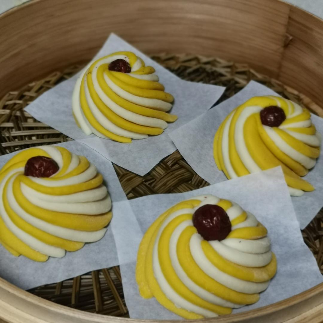 枣花馒头 造型馒头 好看又好吃 附细节视频详解
