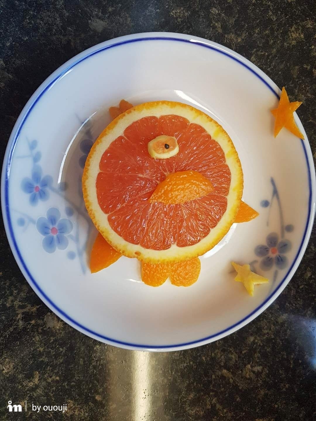橙子🍊小太阳水果集合的做法 步骤1