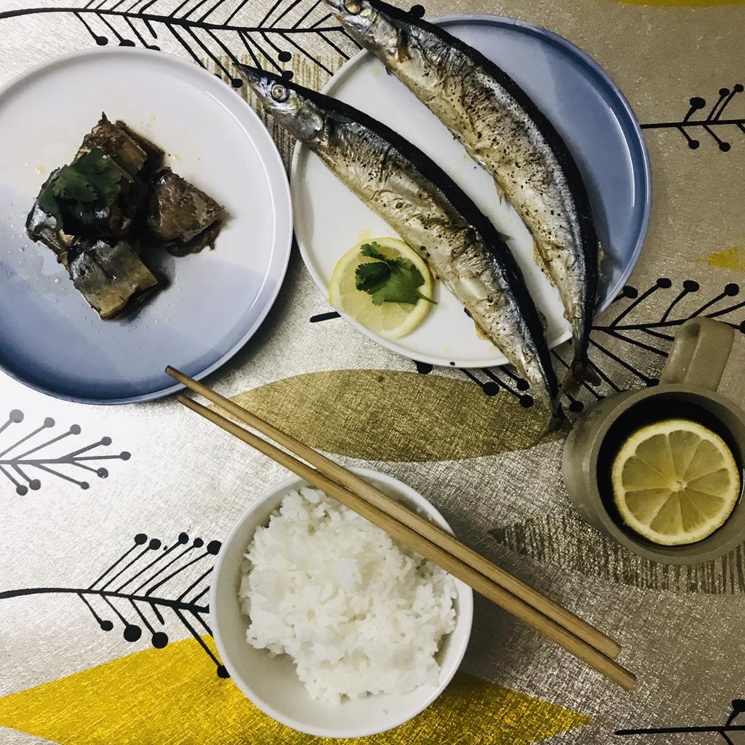 孤独的美食家——秋刀鱼盐烧