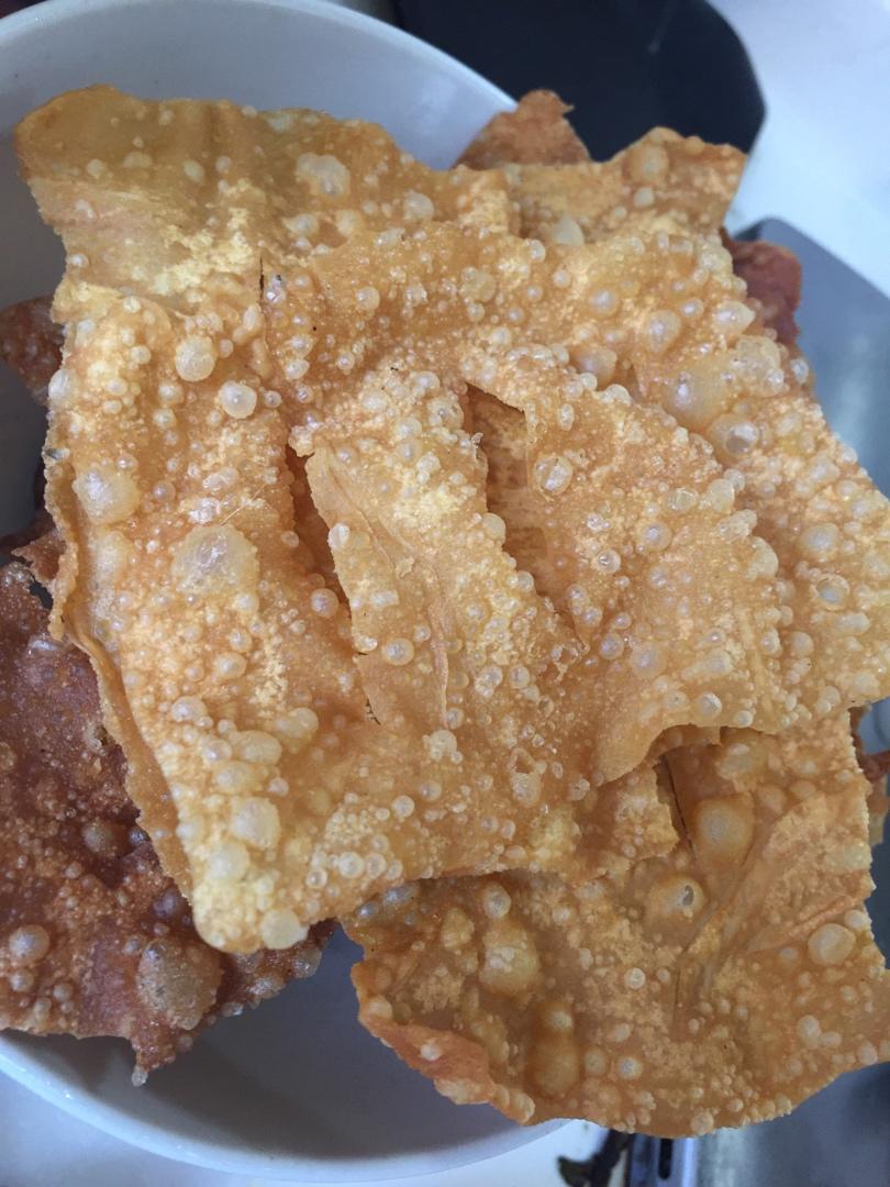 馄饨皮版薄脆煎饼果子