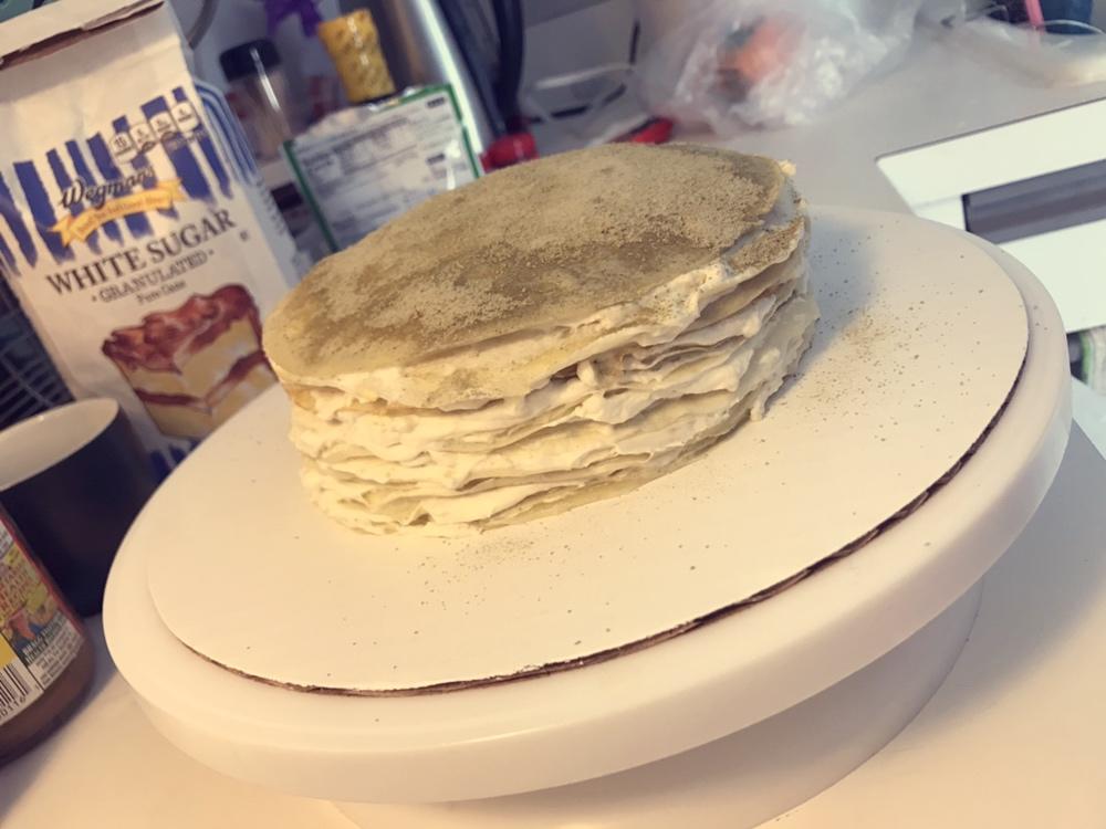 美味的煎蛋糕—抹茶千层蛋糕