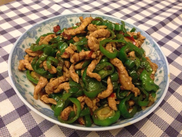 青椒炒肉丝