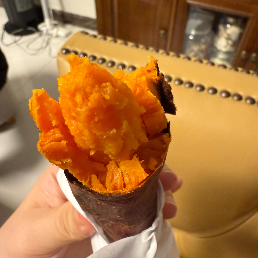 【糯唧唧的烤红薯】糖油四溢皮肉分离外糯里嫩吸溜着吃！
