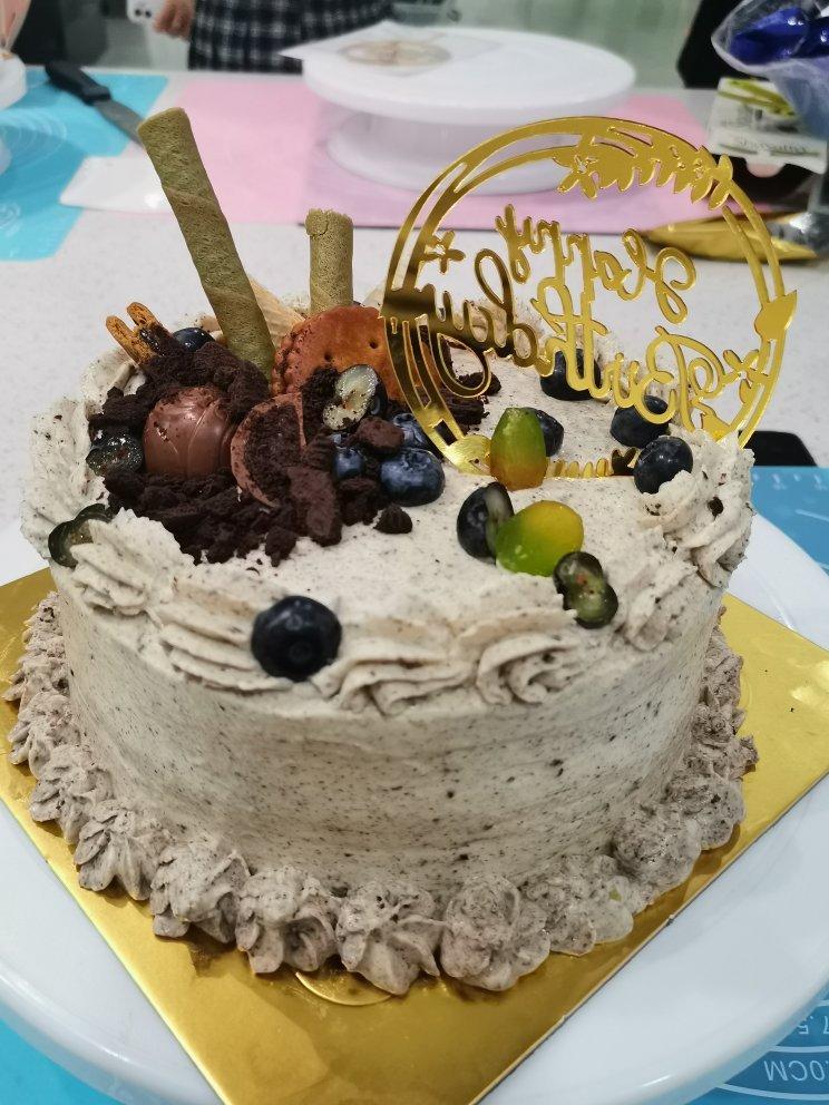 不用裱花的海盐奥利奥奶油蛋糕
