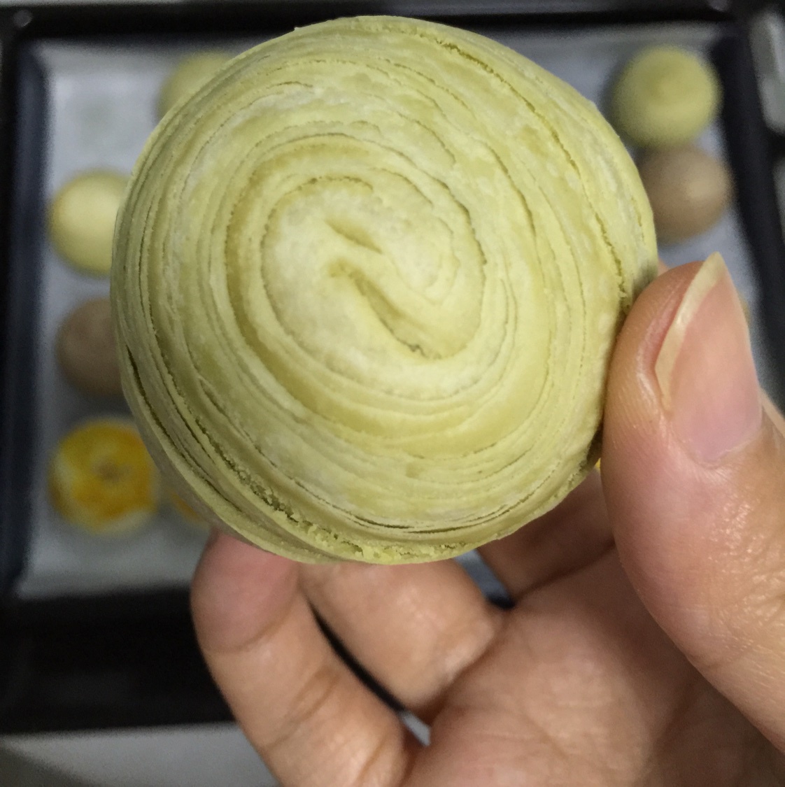 蛋黄酥~紫薯、抹茶、原味~花好月圆，中秋快乐~内附一次做六色蛋黄酥方法~