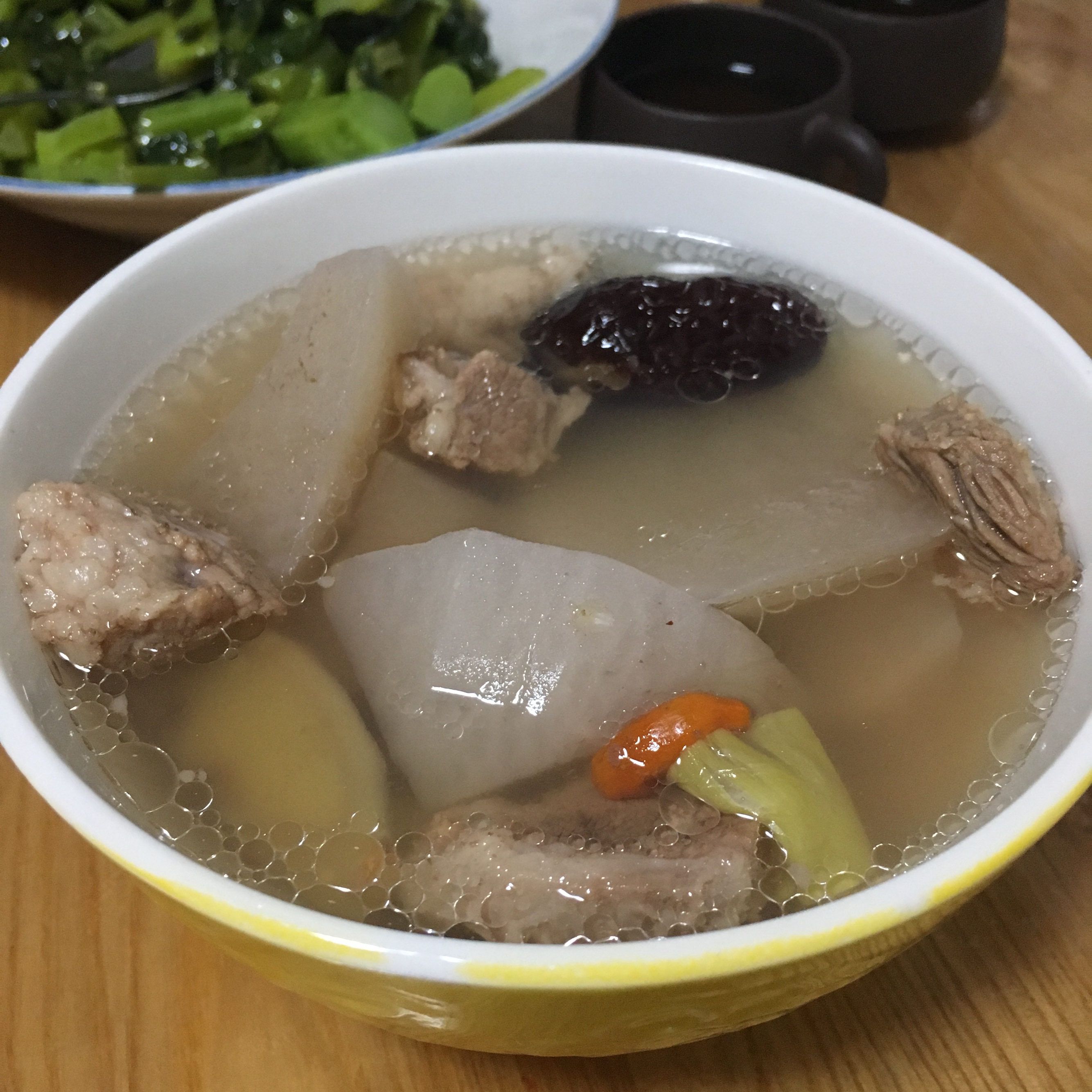 冬季暖身-羊肉白萝卜汤的做法