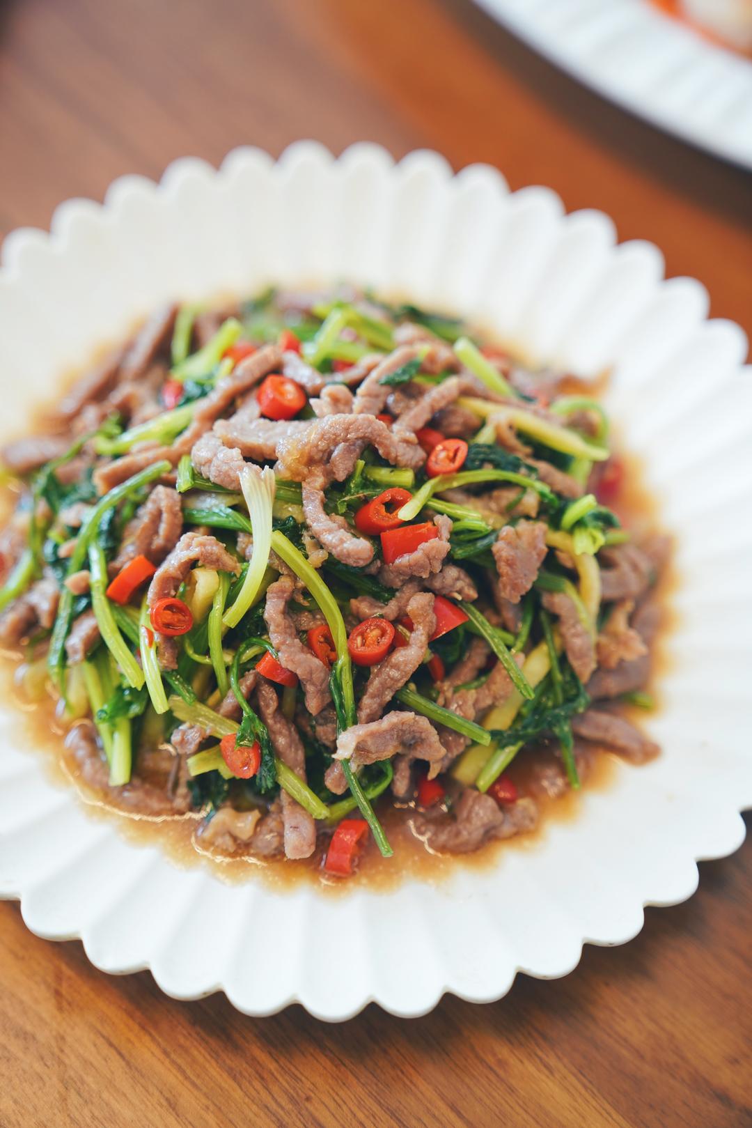 香菜牛肉的做法