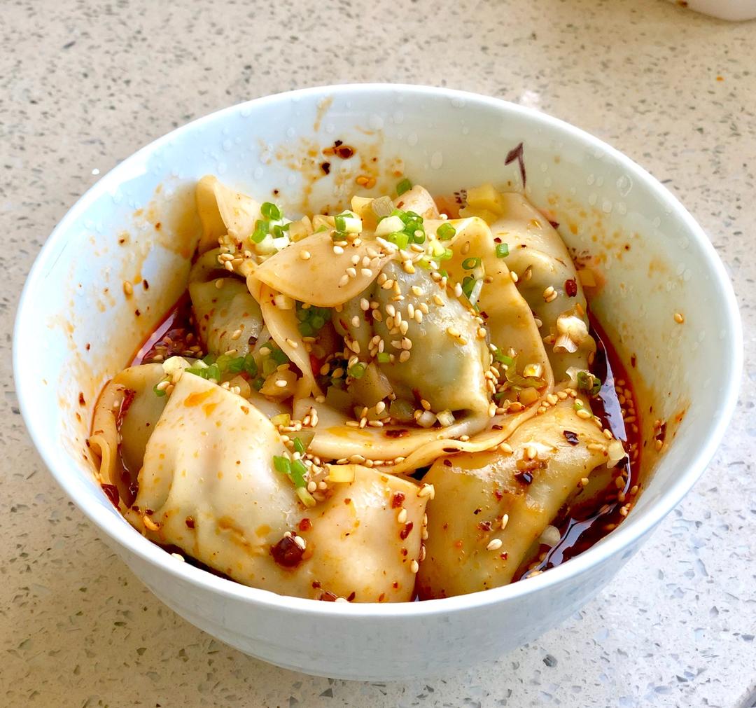 抹茶小精灵做的红油抄手