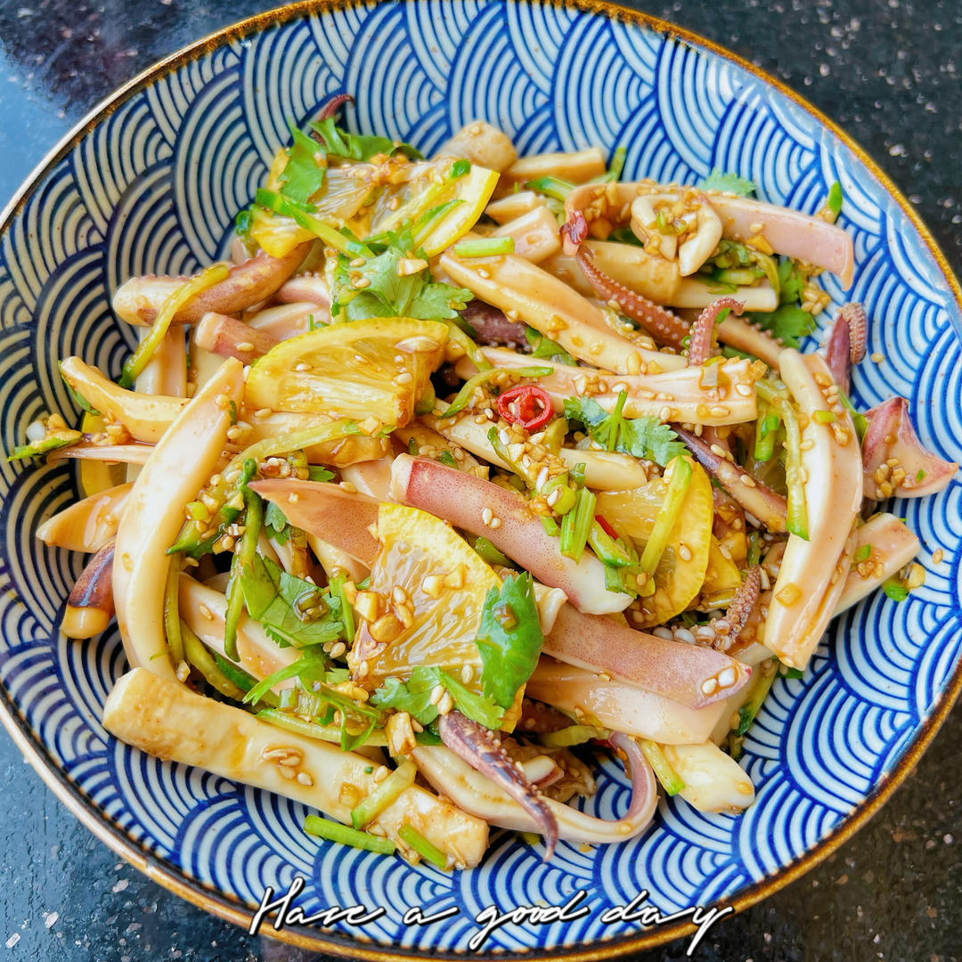 【凉拌/捞拌鱿鱼】