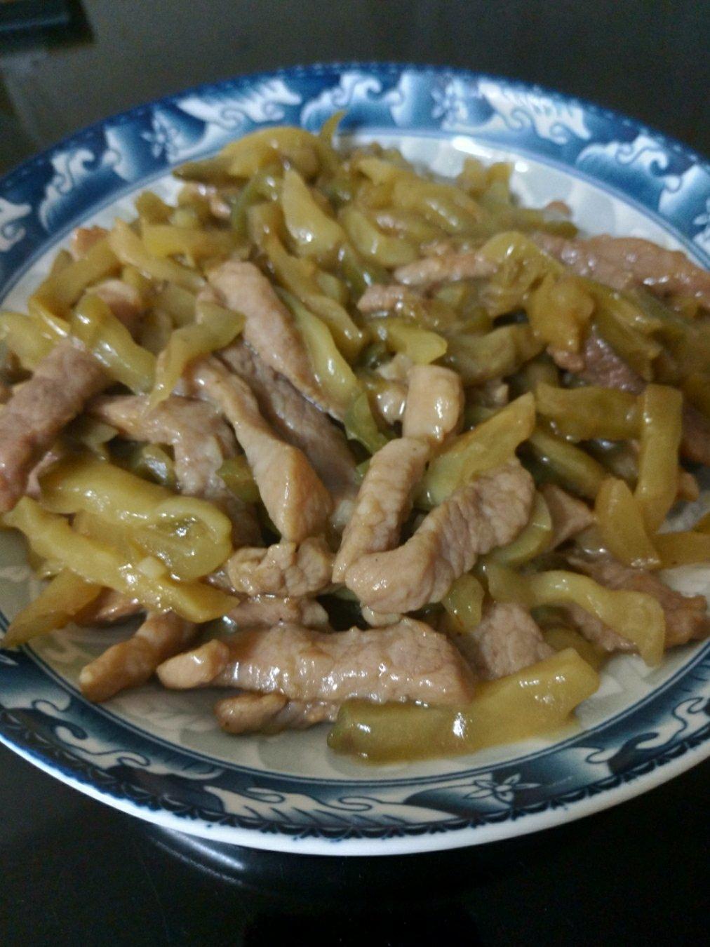 榨菜炒肉