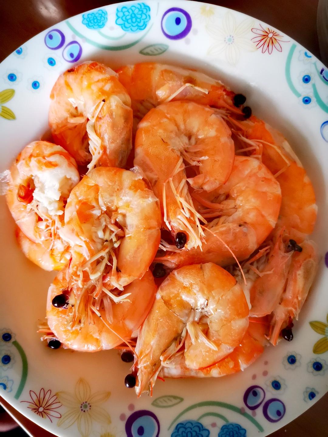 最简单的白灼虾（水煮）盐水基尾虾