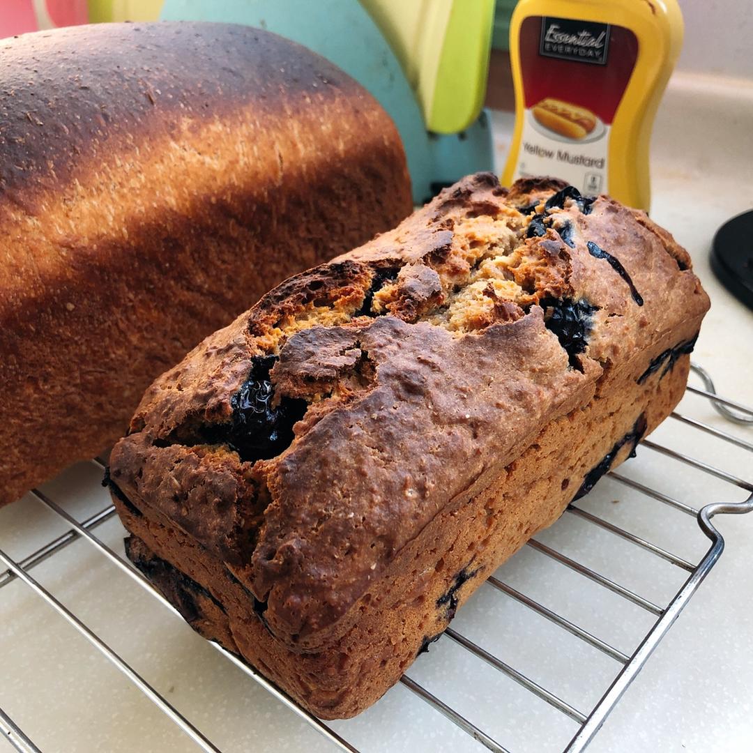 柠檬蓝莓快手面包丨健康·烘焙