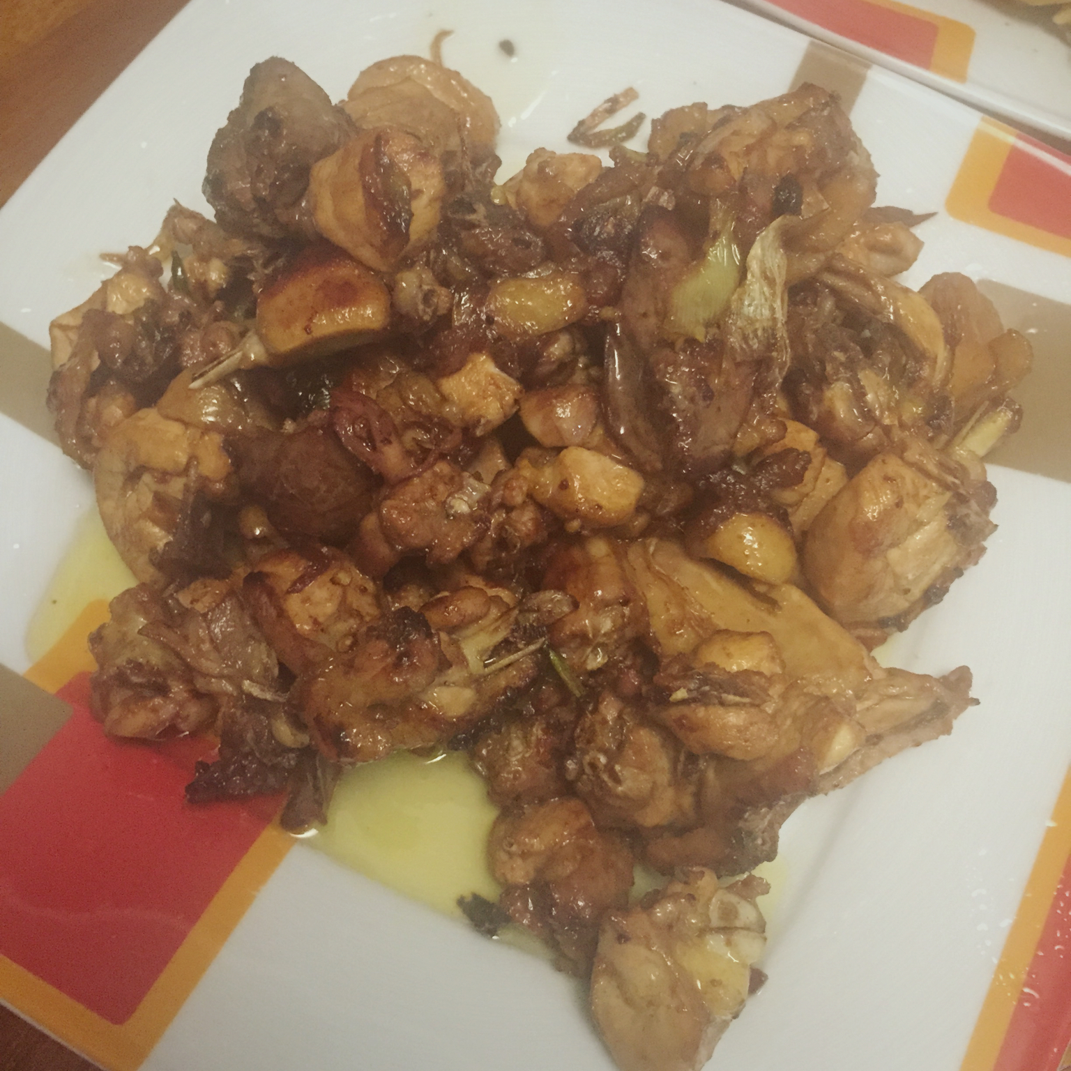 姜葱炒鸡
