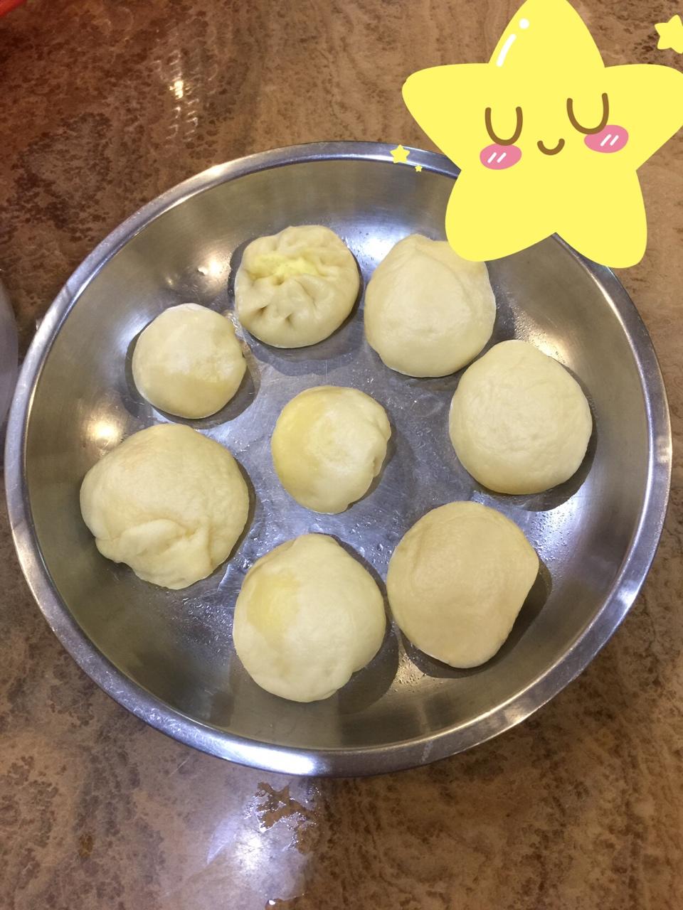 自制无油奶黄包