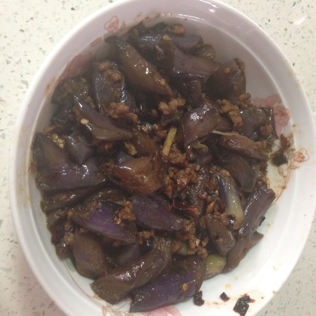 酱爆肉末茄子