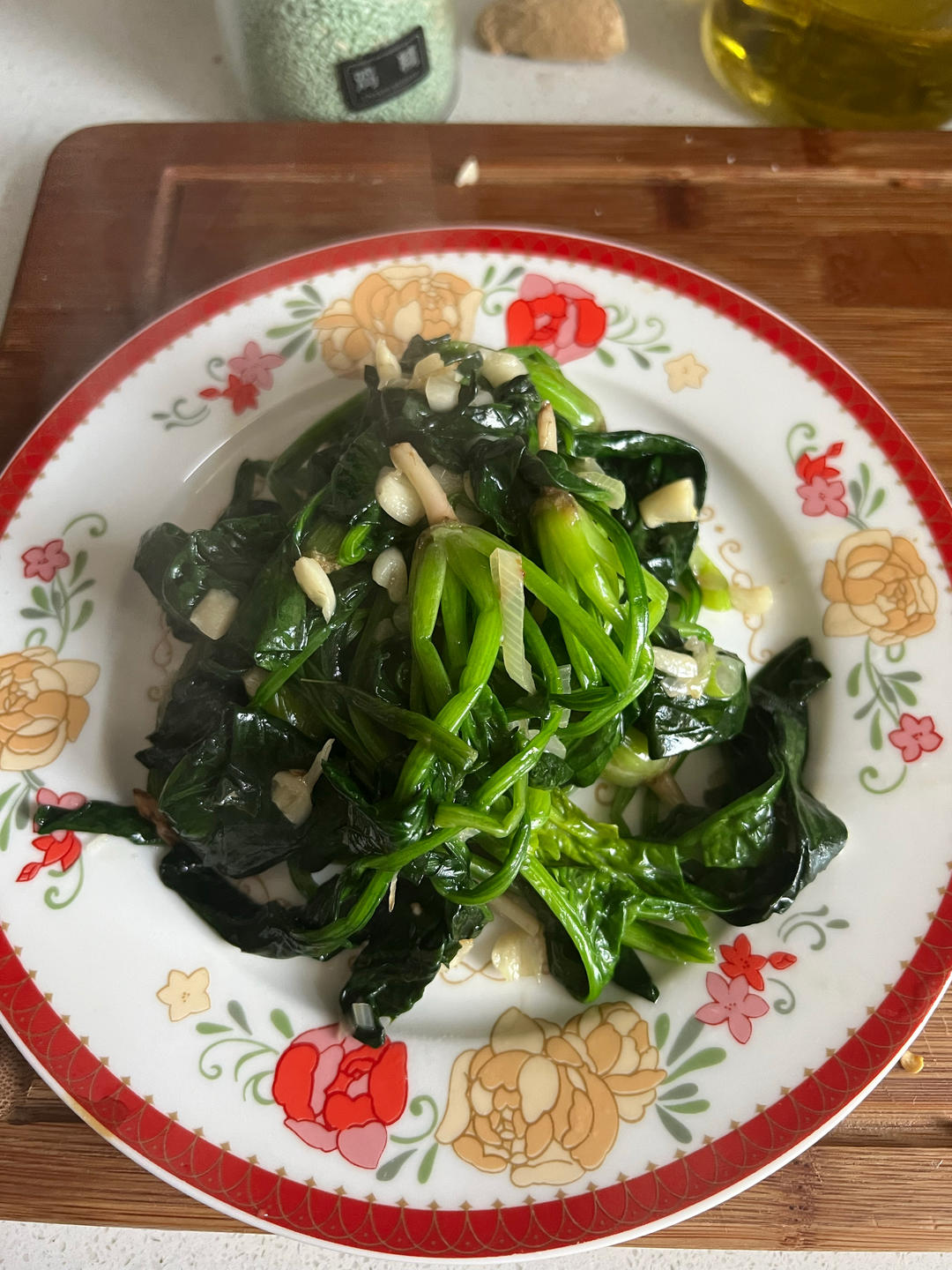 清炒菠菜的做法