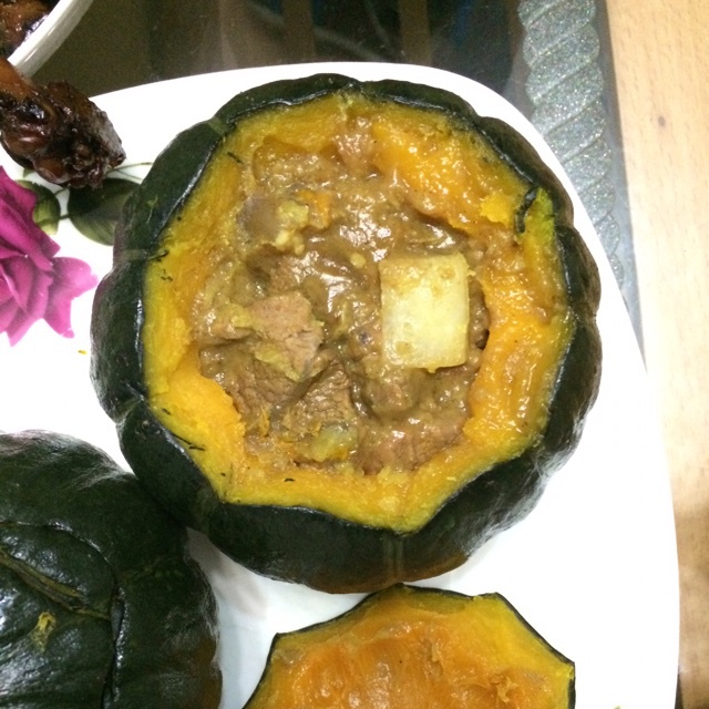 12道锋味之咖喱牛腩南瓜盅佐意面