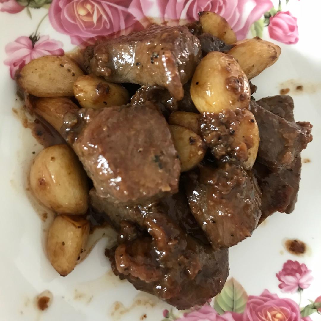 黑蒜子牛肉粒