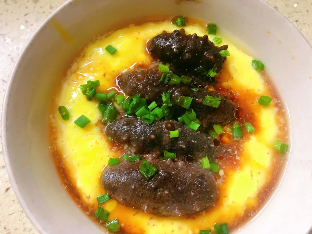 王囧迥做的海参蒸蛋