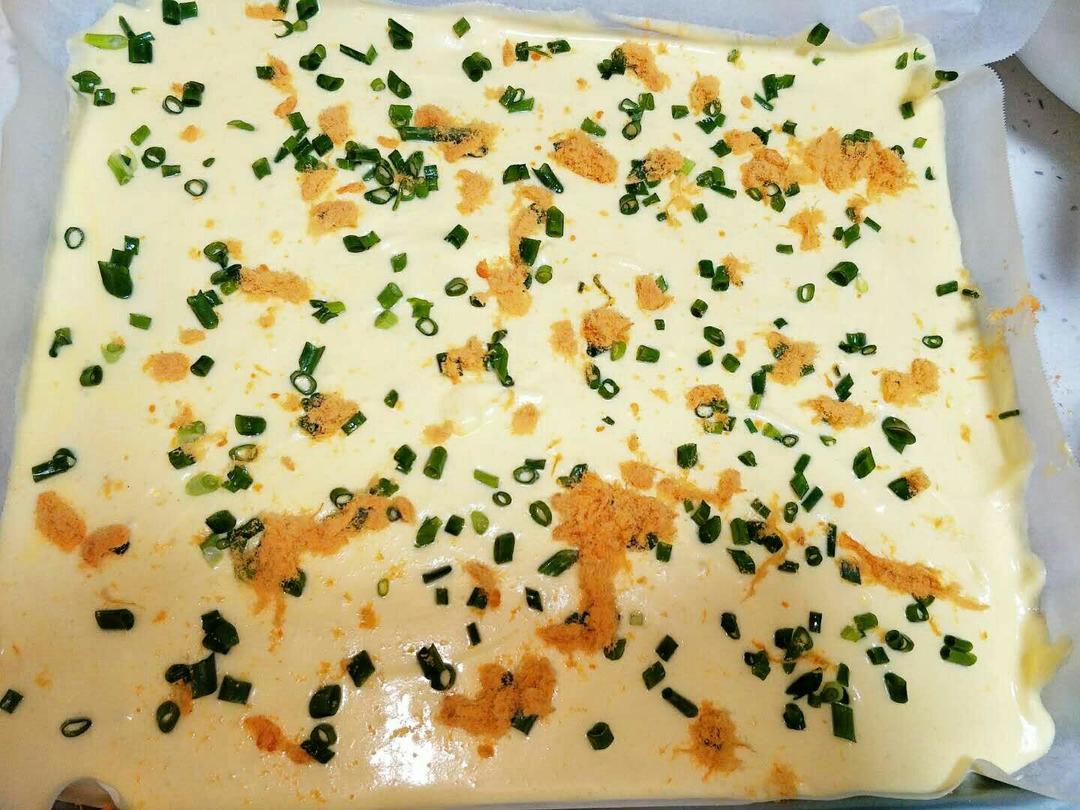 香葱肉松肥蛋糕卷～