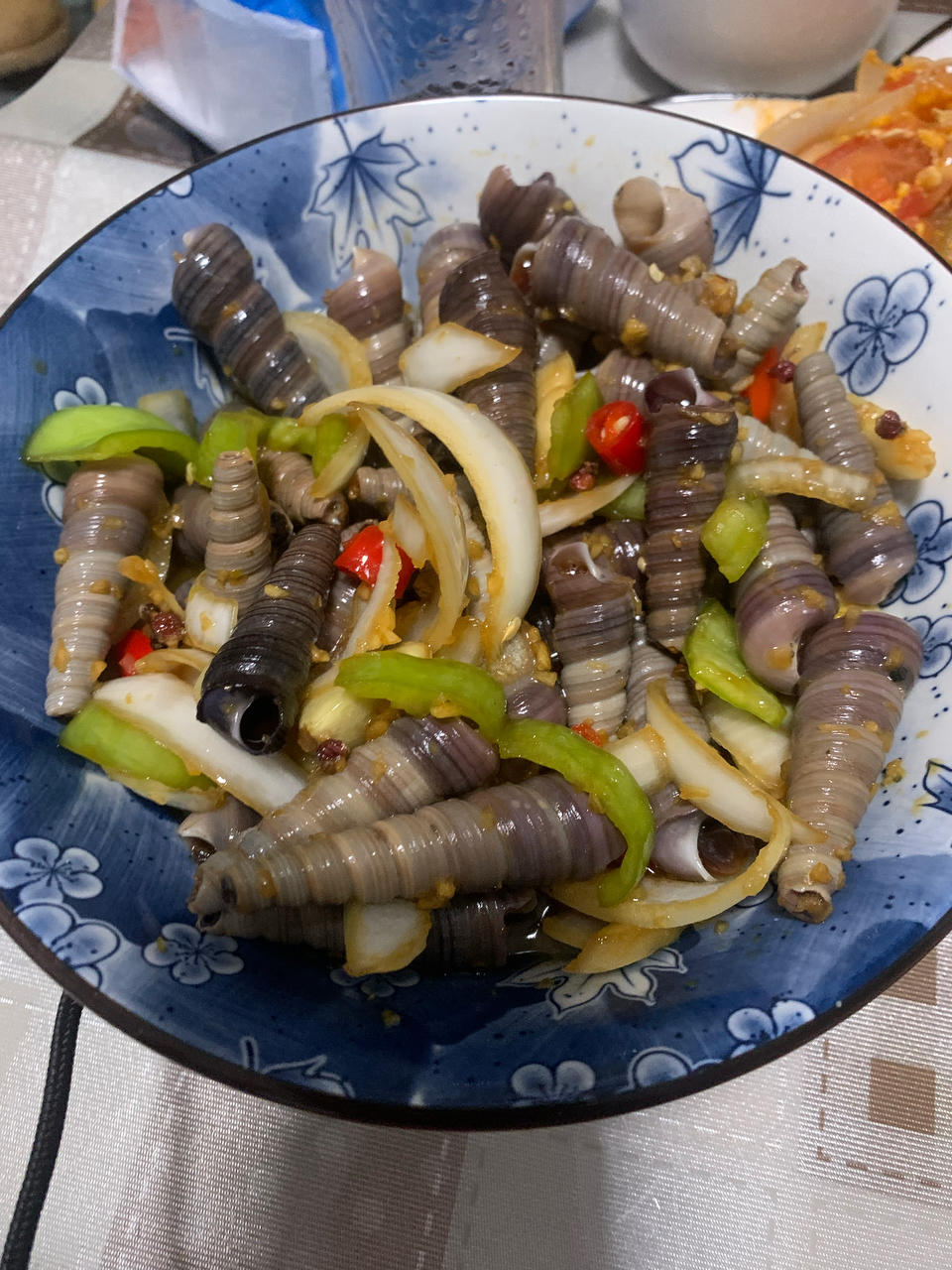 凉拌麻辣钉螺