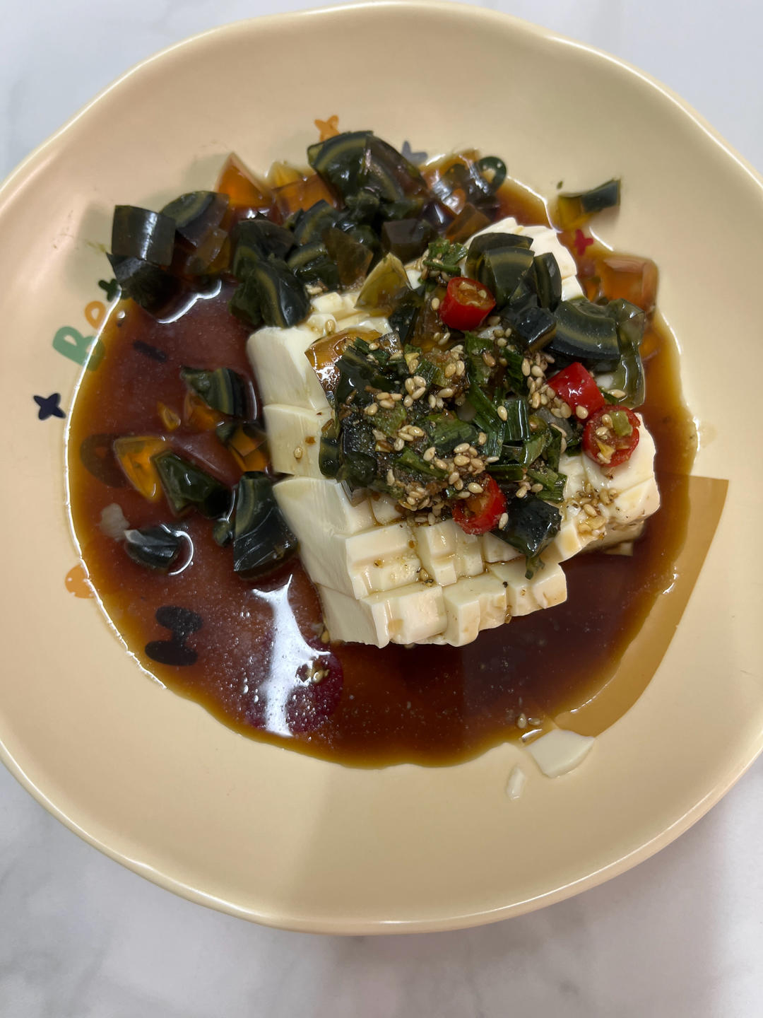 皮蛋豆腐
