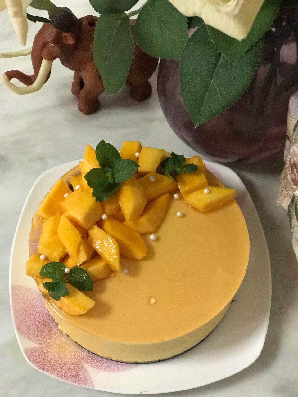 【视频】芒果慕斯（6寸） | 含镜面果胶配方