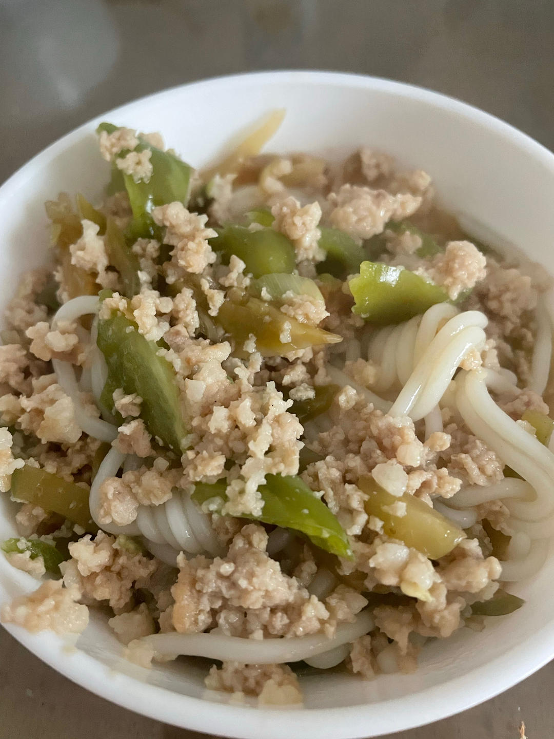 超快手的榨菜肉沫粉丝汤