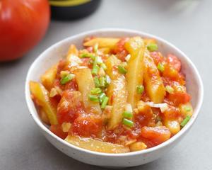 西红柿炒土豆条的做法 步骤12