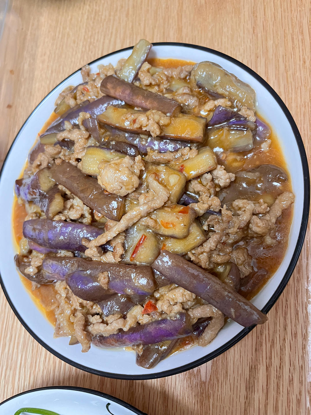 红烧肉沫茄子