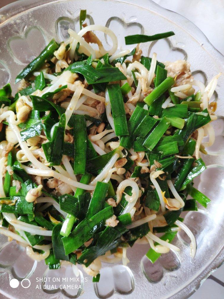 羊肉卷豆芽韭菜炒红薯粉！孕妇控糖餐！美味收不住！孕妇记菜谱！