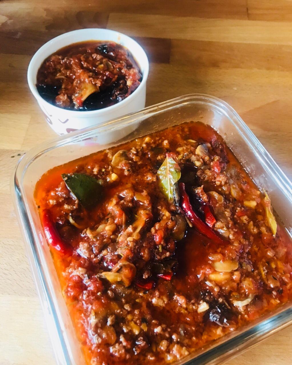 高大原做的意式肉酱