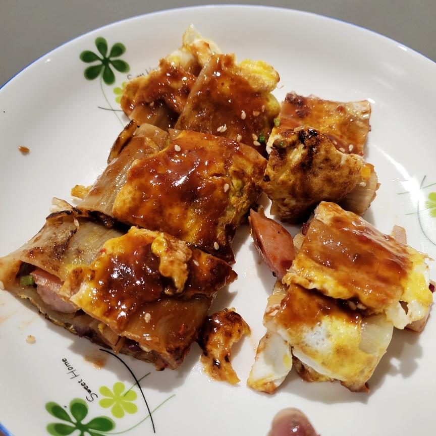 家庭版简单烤冷面