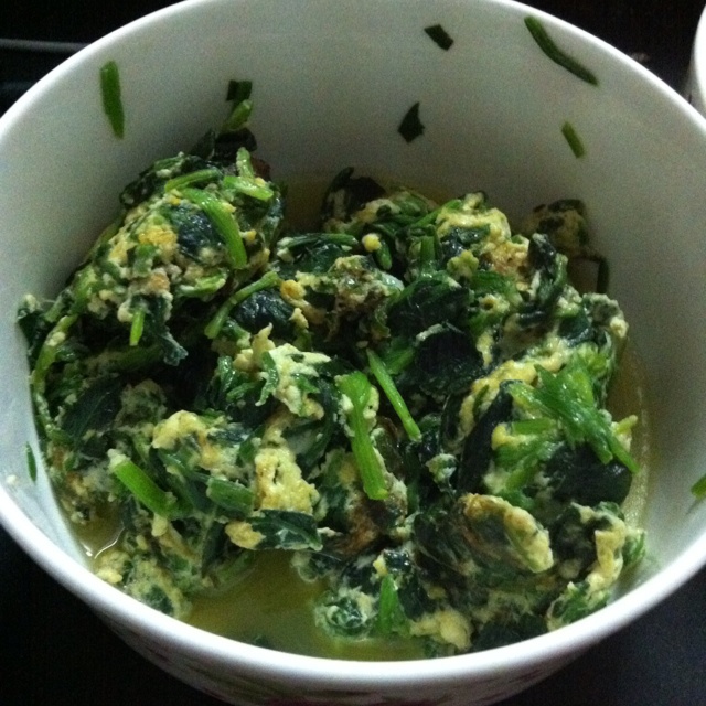 菠菜蛋饼