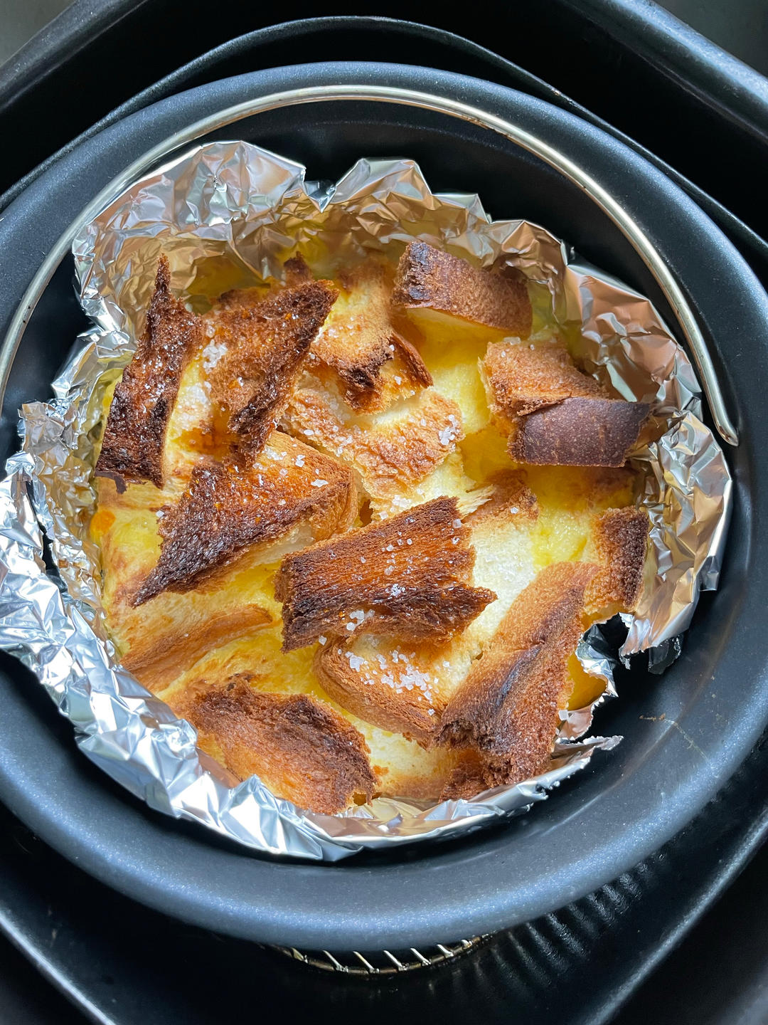 牛奶鸡蛋吐司布丁（空气炸锅）