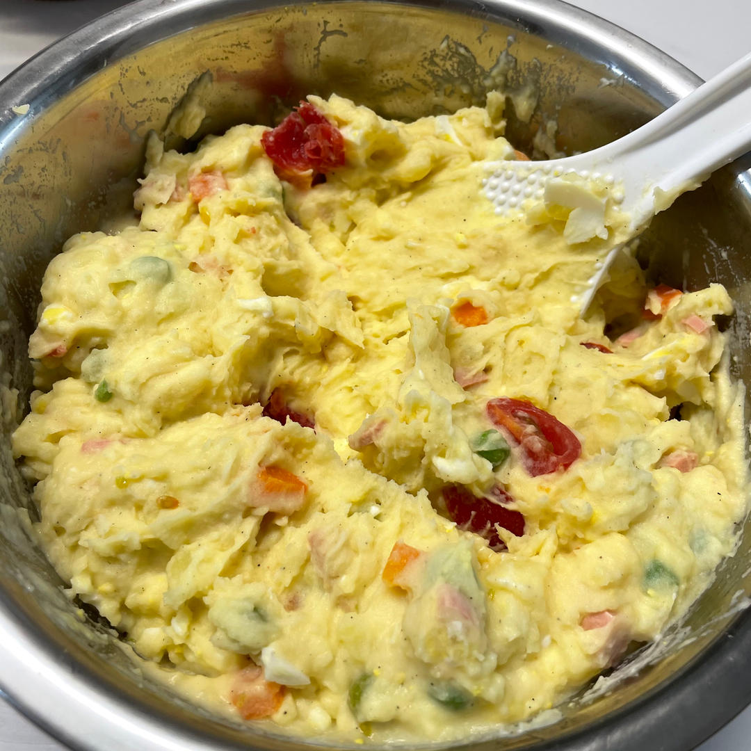 日式土豆泥沙拉（简单易学、健身代餐）