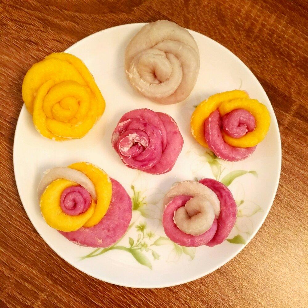 玫瑰花馒头