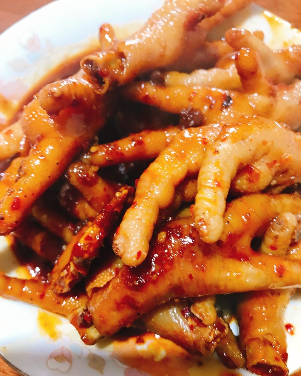 香辣烧鸡爪