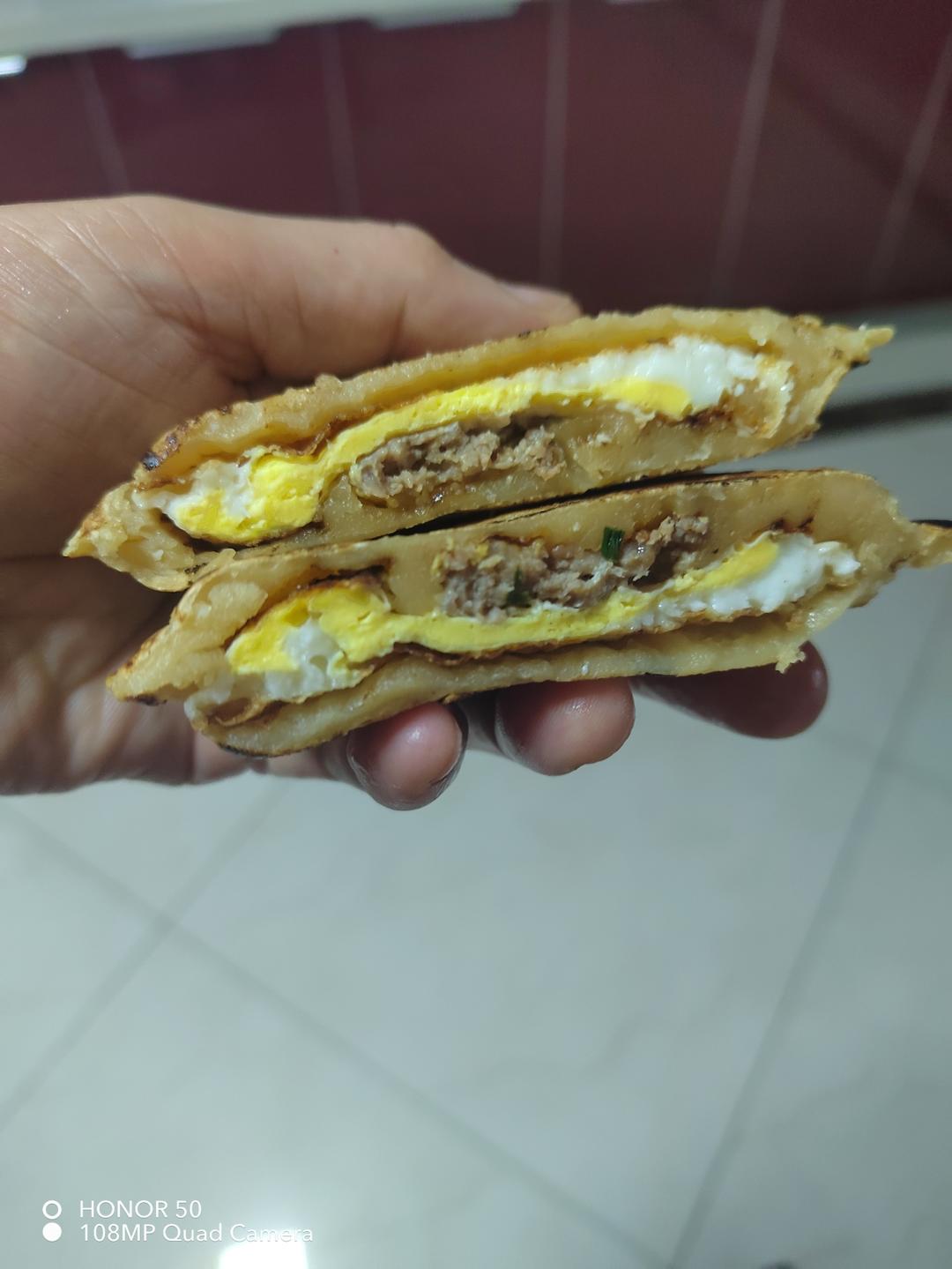 在家也能吃到鸡蛋堡
