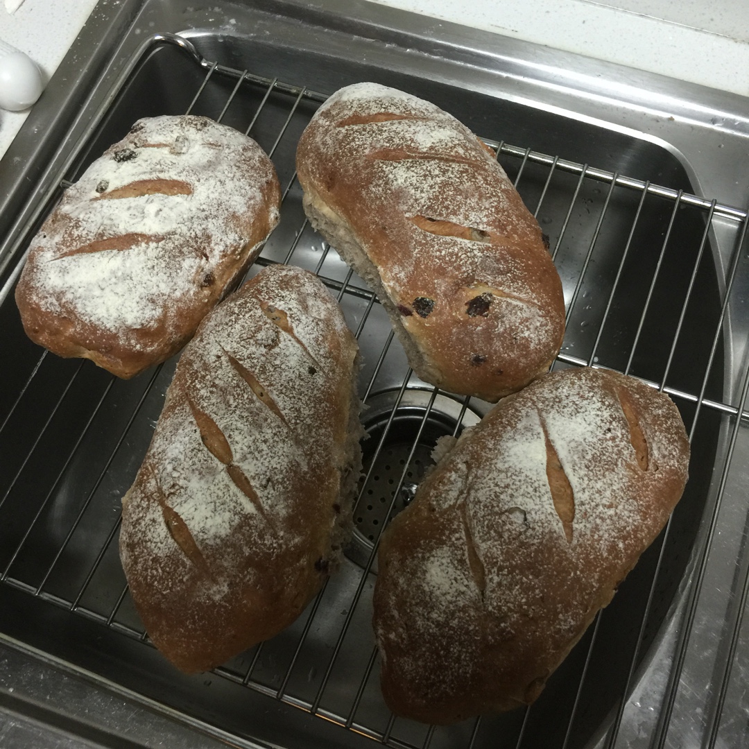 全麦红糖桂圆软欧包