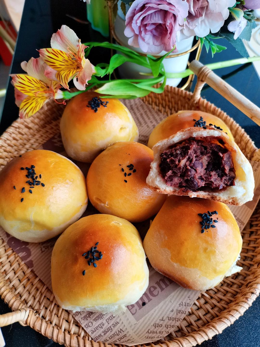 放3天也一样柔软的豆沙小餐包，好吃到哭